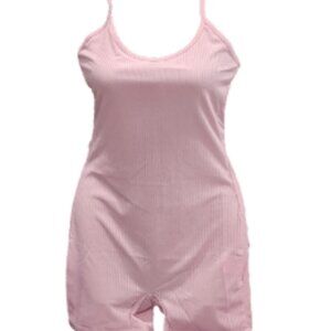 Ribbed Romper Shorts